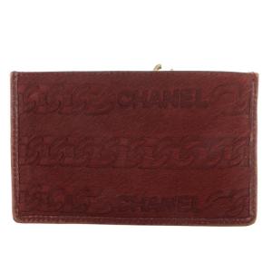 CHANEL ヴィンテージ キーケース コインケース ハラコ ココマーク ボルドー 7番台 A17651