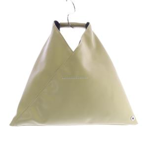 MM6 Maison Margiela ミニ ジャパニーズ ハンドバッグ レザー 黄緑 グリーン SB6WD0013 /SR21