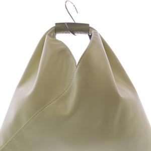 MM6 Maison Margiela ミニ ジャパニーズ ハンドバッグ レザー 黄緑 グリーン SB6WD0013 /SR21