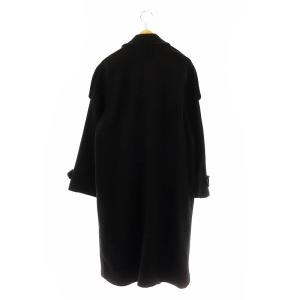 HYSTERIC GLAMOUR ウール ロゴ刺繍 チェスターコート S 黒 /MI OS