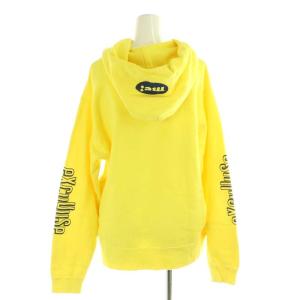 HYSTERIC GLAMOUR ADIOSプリントパーカー スウェット カットソー F イエロー ネイビー