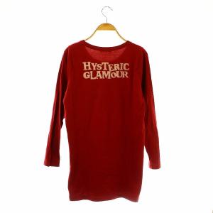 HYSTERIC GLAMOUR ヒスベア 長袖Tシャツ カットソー F 赤 /MI OS