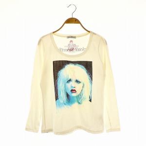 ドクロ イチゴ 半袖 カットソー Tシャツ プリント Uネック F 黒
