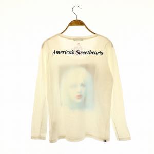 HYSTERIC GLAMOUR コートニーラブ 長袖Tシャツ カットソー F アイボリー マルチカラー