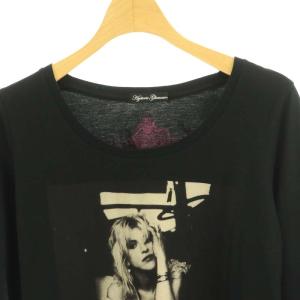 HYSTERIC GLAMOUR コートニーラブ長袖Tシャツ カットソー F ブラック マルチカラー