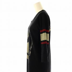 HYSTERIC GLAMOUR HE STOOGES イギーポップ 七分袖 ワンピース プリント F ブラック グレー 赤
