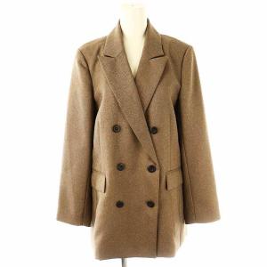 24AW ダブルブレストジャケット テーラード 2 茶 /HK OS