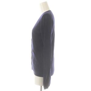 Drawer 18GVカシミヤシルクVネックカーディガン ニット 長袖 1 パープルネイビー /DO OS