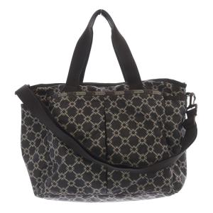 モノグラム 2wayバッグ トートバッグ ショルダーバッグ マザーズバッグ グレー /SR1