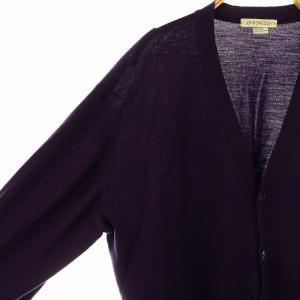 JOHN SMEDLEY ウール Vネック カーディガン ニット L 紫 /MI OS