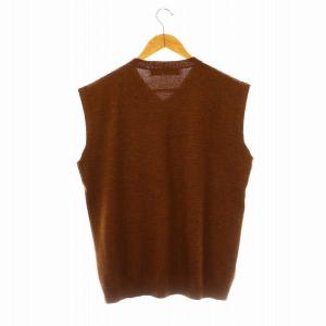 MARNI ウール Vネック ニットベスト 46 ブラウン /ES OS
