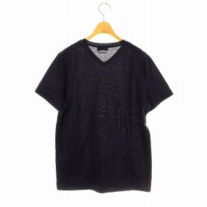 JIL SANDER Vネック 半袖 Tシャツ カットソー L ネイビー /ES OS