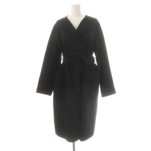 カルゼリバーロングコート アウター ノーカラー 38 濃紺 /NR OS