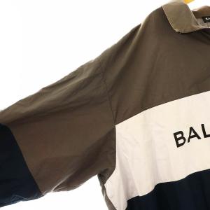 BALENCIAGA 508901 ロゴプリント トラックジャケット 40 グレー