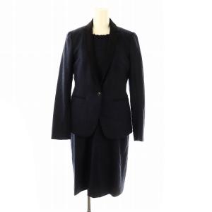 スーツ セットアップ ウール ワンピース ジャケット 2 ネイビー ブラック /DF OS