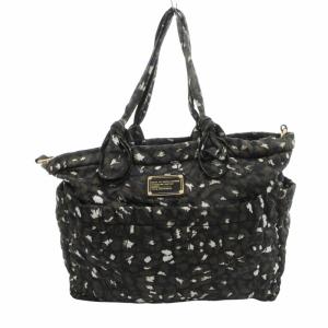 2way トートバッグ ショルダー 総柄 ナイロン カーキ /HO AA