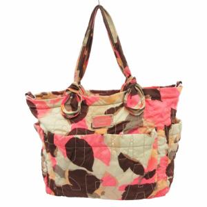2way トートバッグ ショルダー 総柄 ロゴ パッチ ナイロン マルチカラー /HO AA