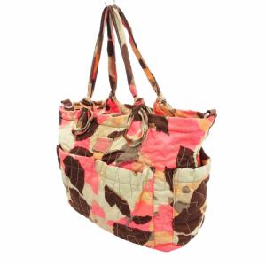 MARC by MARC JACOBS 2way トートバッグ ショルダー 総柄 ロゴ パッチ ナイロン マルチカラー /HO AA