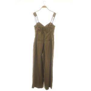 Ameri VINTAGE MEDI CORD SUSPENDER WIDE PANTS オールインワン パンツ ワイド S ベージュ