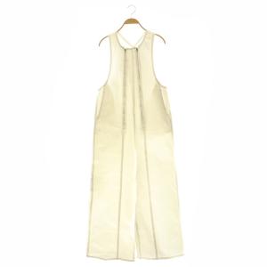 24SS デニムサロペット ホワイトデニム 1 白 /MI OS