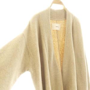 TODAYFUL Collarless Long Cardigan カーディガン ニット ロング 38 ベージュ /DO
