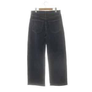 23区 vingt-trois 24SS ストレッチワイドデニムパンツ ジーンズ ジッパーフライ 40 インディゴブルー