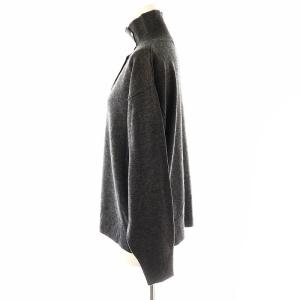 mizuiro ind mizuiroind タートルネックヘンリーネックニット セーター ウール グレー /NR OS