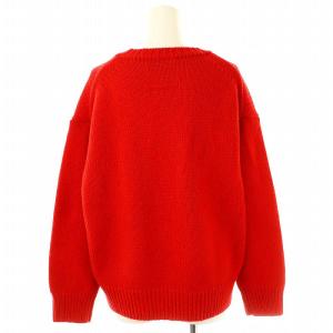 SLOANE 5G天竺クルーネックニット セーター 長袖 ウール カシミヤ 1 赤 SL8W-461 /NR OS