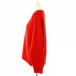 SLOANE 5G天竺クルーネックニット セーター 長袖 ウール カシミヤ 1 赤 SL8W-461 /NR OS