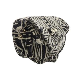 DIESEL 総柄 スエードミニショルダーバッグ 白 ホワイト 黒 ブラック