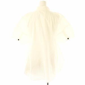 ENFOLD 24SS SILHOUETTE SHIRT シャツ 半袖 38 オフホワイト