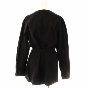 AKIRANAKA Sesilia roll up sleeve shirt ブラック