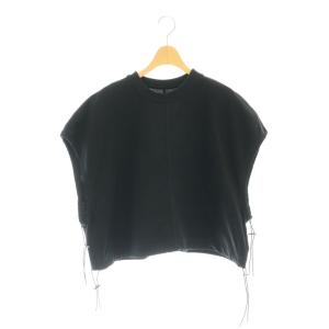 ドローコード ノースリーブトップス カットソー 半袖 2 ブラック /ES OS