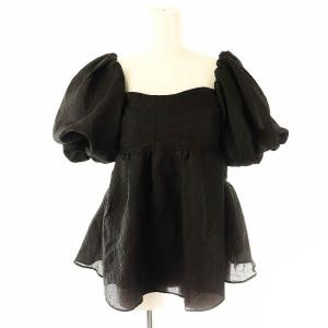 24AW 3Wayジャガードペプラムビスチェ プルオーバー F 黒 /HK OS