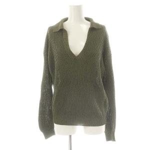 WASHI RIBBED 1 YARN POLO SWEATER トップス ニット カットソー ポロセーター
