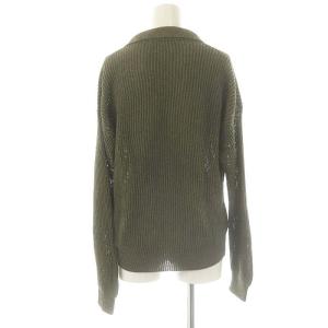 cristaseya WASHI RIBBED 1 YARN POLO SWEATER トップス ニット カットソー ポロセーター
