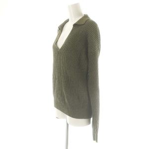 cristaseya WASHI RIBBED 1 YARN POLO SWEATER トップス ニット カットソー ポロセーター