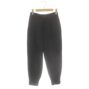 ウール ジョガーパンツ テーパード タック 36 ネイビー /DF OS