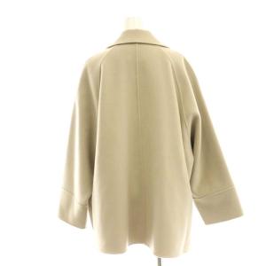 IENA 23AW スーパー160ダブルフェイス ショートコート 36 ベージュ