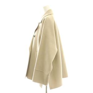IENA 23AW スーパー160ダブルフェイス ショートコート 36 ベージュ