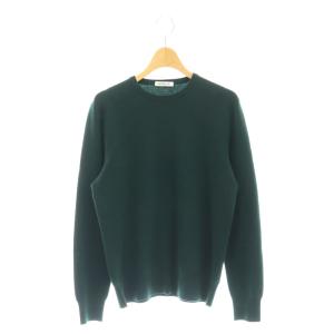 クルーネックプルオーバーニット セーター ウール 緑 グリーン /AT OS