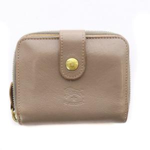 二つ折り財布 レザー グレージュ SMW067PV0005 GY107 /SB OS