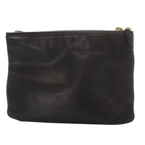 CELINE フィービー期 トリオ レザー ショルダーバッグ ブラック