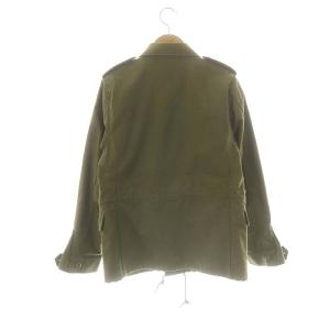 HYKE FIELD JACKET ミリタリージャケット ジップアップ 3 カーキ 17023 /DO OS