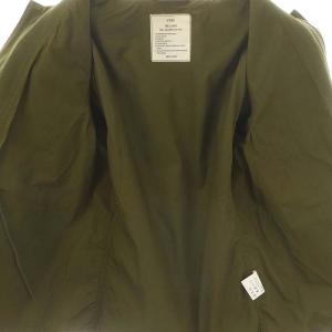 HYKE FIELD JACKET ミリタリージャケット ジップアップ 3 カーキ 17023 /DO OS