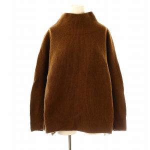 スマニアラムアゼ プルオーバー ニット セーター 長袖 ブラウン /DF OS