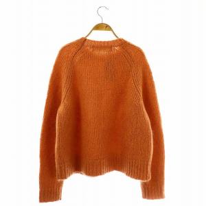 Shinzone モヘアラグランスリーブニットプルオーバー セーター 長袖 F オレンジ