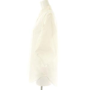 Christian Dior コットンボリュームスリーブシャツ ブラウス 半袖 前開き 36 白 /NR OS