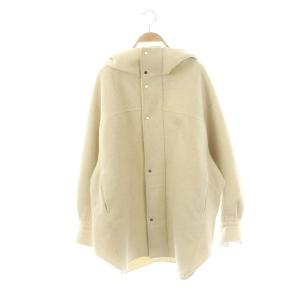 ヤクウールリバーフーディ コート 0 アイボリー 