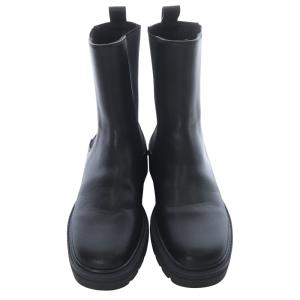 Le Talon サイドゴアブーツ ショート レザー SS 黒 ブラック /SR10